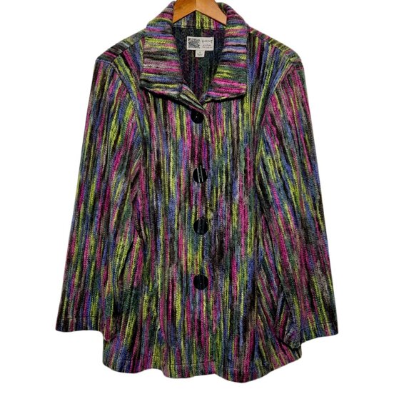 Vintage Indie Whimsigoth Statement Jacket Artsy Teacher Sustainable Librarian L - Picture 1 of 11